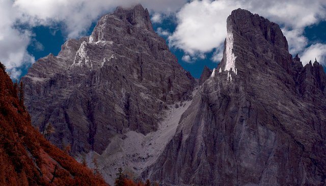 Monte Cristallo in infrared - Dolomiti